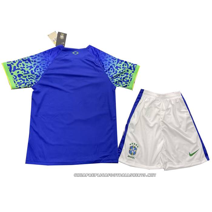 Brazil Away Shirt 2022 Kid